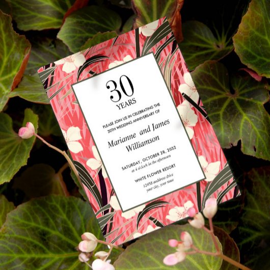 Oriental Bamboo Japanische Blume 30. Jubiläum