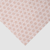 Oriental Beige Ensyucha Asanoha Japan Muster Seidenpapier (Ausschnitt)