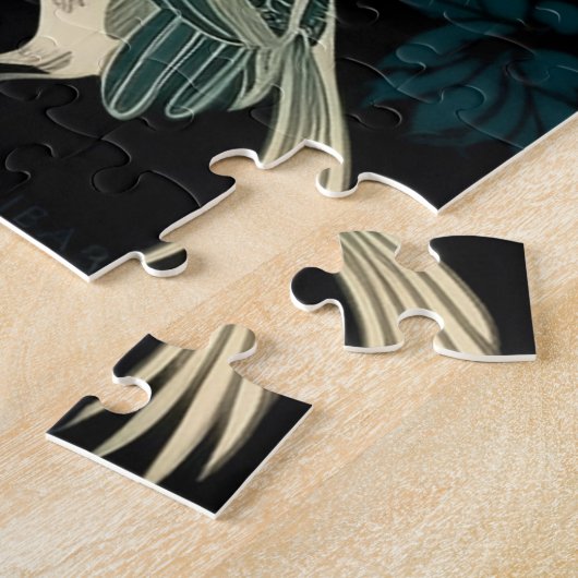 Oriental Bird Art Square Japanisch Puzzle (Seite)