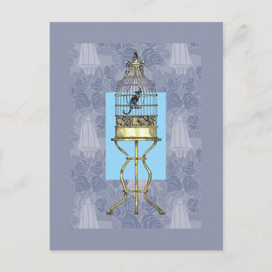 Oriental Birdcage Postkarte (Vorderseite)