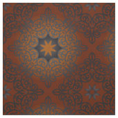 Oriental Black Brown Red Ombre Arabesque Muster Stoff (Muster)
