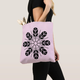 Oriental Black Pink Japan Inoue Mon Vector Art Tasche