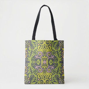 Oriental Bliss: Paisley Floral Pattern Tasche