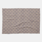 Oriental Blue Beige marokkanisches geometrisches M Geschirrtuch (Horizontal)