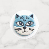 Oriental Blue Cat 3D Inspiriert Konfetti (Klein Vorderseite)