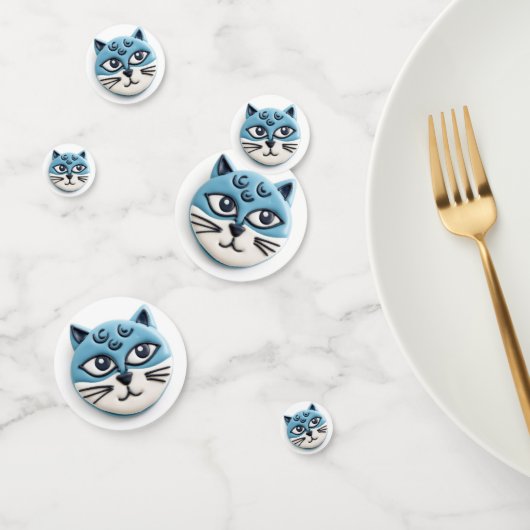 Oriental Blue Cat 3D Inspiriert Konfetti (Gruppe)