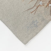 Oriental Blue Cat in Sledge Let it Snow Christmas Fleecedecke (Ecke)