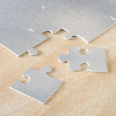 Oriental Blue Cat in Sledge Let it Snow Christmas Puzzle (Seite)