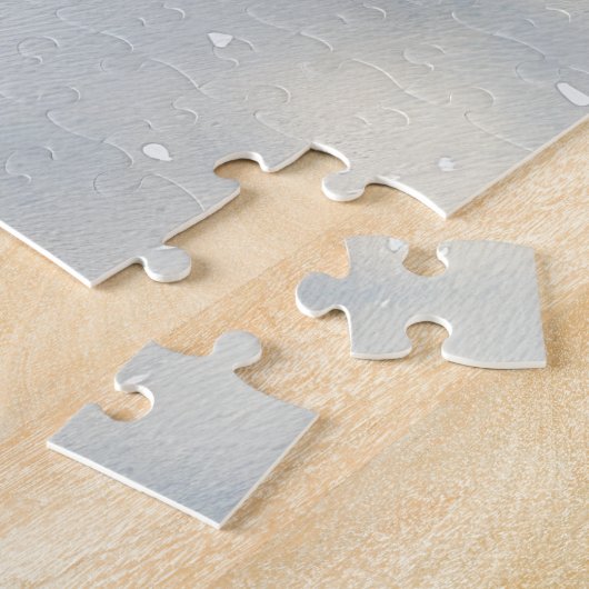 Oriental Blue Cat in Sledge Let it Snow Christmas Puzzle (Seite)