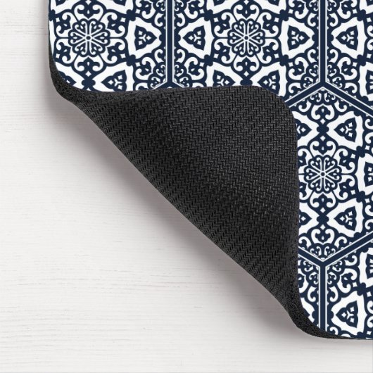 Oriental Blue Ottoman Türkisches Tracera Kunst, Di Mousepad (Ecke)