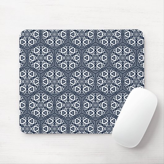 Oriental Blue Ottoman Türkisches Tracera Kunst, Di Mousepad (Mit Mouse)