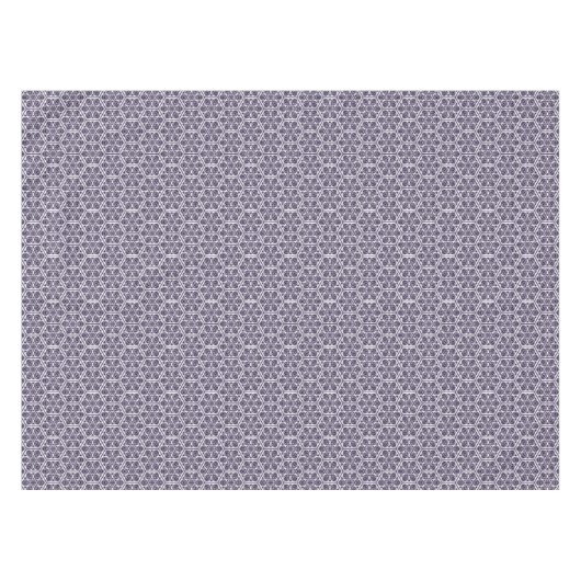 Oriental Blue Turkish Rosette Geometric Vector Art Tischdecke (Vorderseite (Horizontal))