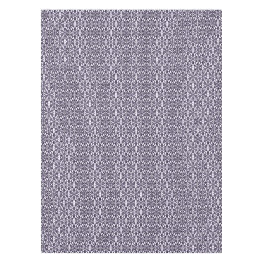 Oriental Blue Turkish Rosette Geometric Vector Art Tischdecke (Vorderseite)