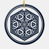 Oriental Blue White Ottoman Türkisches Kunstmuseum Keramik Ornament (Hinten)