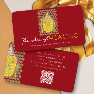 Oriental Buddha Dots Ganzheitliche Gesundheit Und Visitenkarte