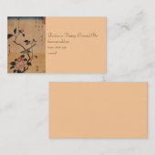 Oriental Camellia und Warbler Visitenkarte (Vorne/Hinten)