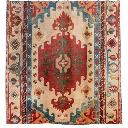 Oriental Carpet Rug Duschvorhang (Vorderseite)
