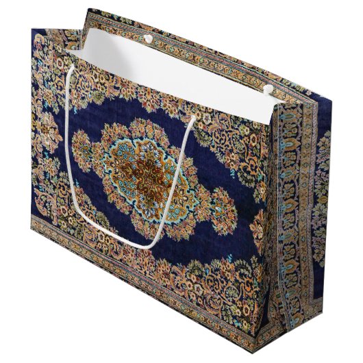Oriental Carpet Rug Killim Große Geschenktüte (Vorderseite Schrägansicht)