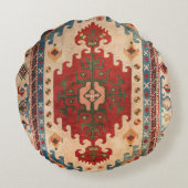 Oriental Carpet Rug Rundes Kissen (Rückseite)