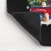 Oriental Cat Red Truck Christmas Tree Santa Ugly X Mousepad (Ecke)