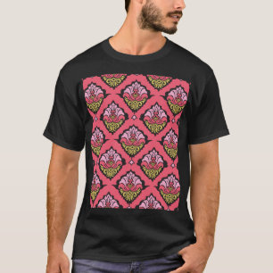 Oriental Damask Floral Nahtloses Tapete T-Shirt