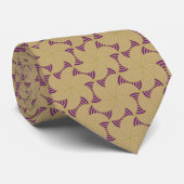 Oriental Deko Satin Splash Necktie Krawatte (Gerollt)