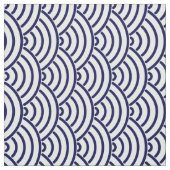 Oriental Delft Blue Koinobori Fish Scale Muster Stoff (Muster)