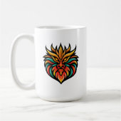 Oriental Dragon Head Tasse - Fiery Art Design (Links)