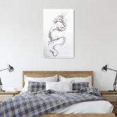 Oriental Dragon Leinwanddruck (Insitu (Schlafzimmer))