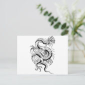 Oriental Dragon Postkarte (Stehend Vorderseite)