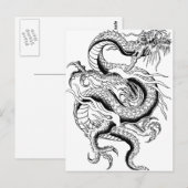 Oriental Dragon Postkarte (Vorne/Hinten)