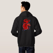 Oriental Dragons Hoodie (Schwarz voll)