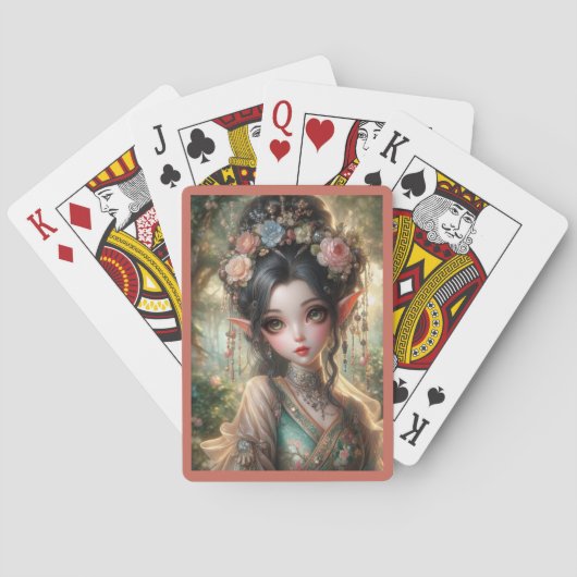 Oriental Elven Playing Cards Spielkarten (Rückseite)