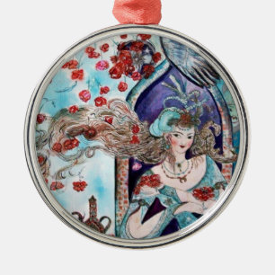 ORIENTAL FAIRE TALE Blue Sapphire Silbernes Ornament