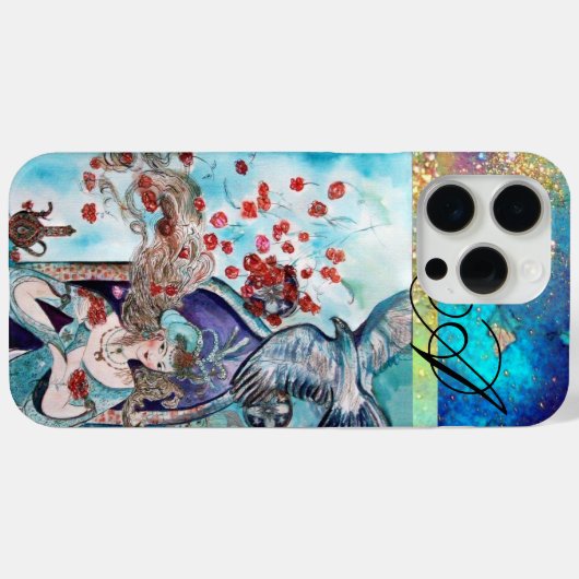 ORIENTAL FAIRTALE TALE MONOGRAM Case-Mate iPhone HÜLLE (Rückseite (Horizontal))