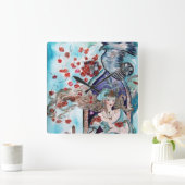 ORIENTAL FAIRY TALE QUADRATISCHE WANDUHR (Zuhause)