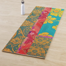 ORIENTAL Farbenfroh Rotes Golden - Yoga Mat