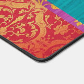 ORIENTAL farbiges grünes Rot - Desktop, Mauspad Schreibtischunterlage (Ecke)