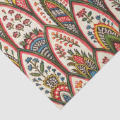 ORIENTAL FLORAL PATTERN Farbige Blume und Verlass Seidenpapier (Detail)