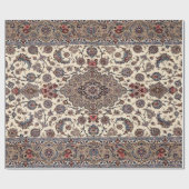 Oriental Floral Persian Teppichmuster Geschenkpapier (Flach)