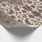 Oriental Floral Persian Teppichmuster Geschenkpapier (Ecke)