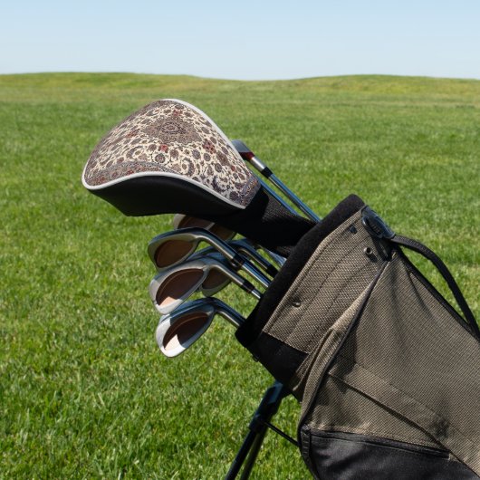 Oriental Floral Persian Teppichmuster Golf Headcover (In SItu)