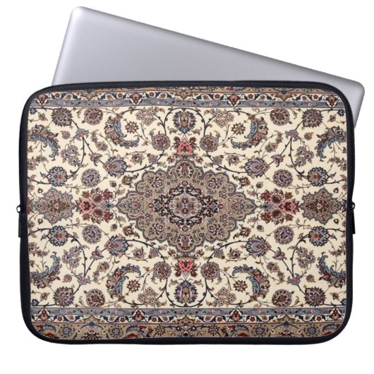 Oriental Floral Persian Teppichmuster Laptopschutzhülle (Vorderseite)