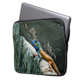 Oriental Garden Lizard - Kunstleder Laptopschutzhülle (Vorderseite Links)