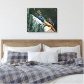 Oriental Garden Lizard - überzogene Canvas Leinwanddruck (Insitu (Schlafzimmer))