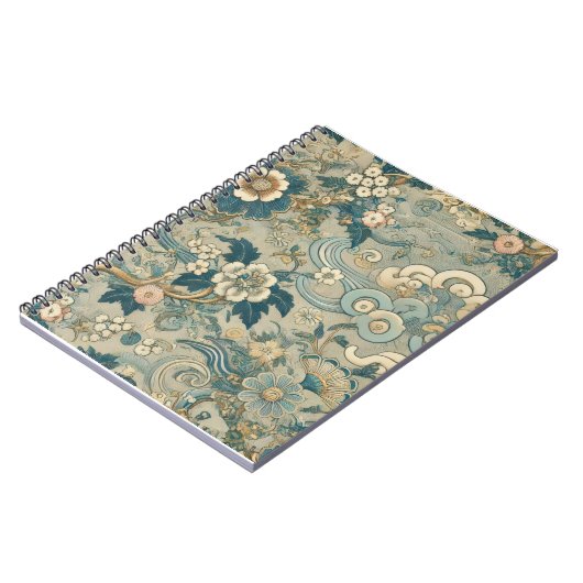 Oriental Garden Pattern Notizblock (Linke Seite)