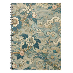 Oriental Garden Pattern Notizblock