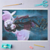 Oriental Girl Lotus & Geishi Seidenpapier (Basteln)