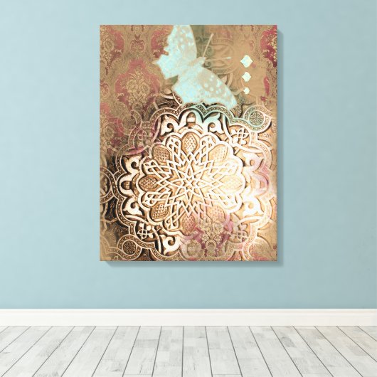 Oriental Glow II - Wrapped Canvas Leinwanddruck (Insitu (Holzboden))