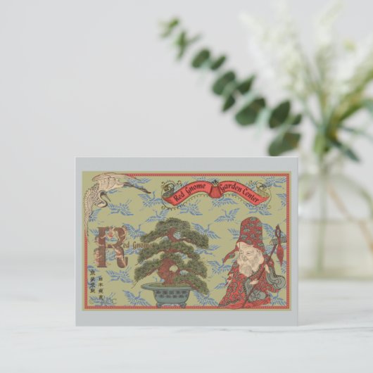 Oriental Gnome Postkarte (Stehend Vorderseite)